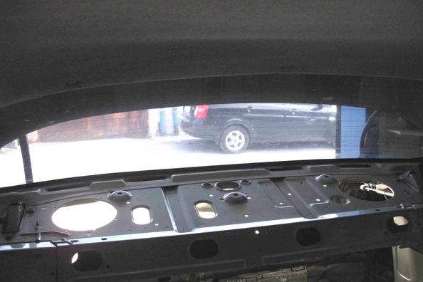 Do-it-yourself soundproofing of the rear shelf Lanos Photo 2