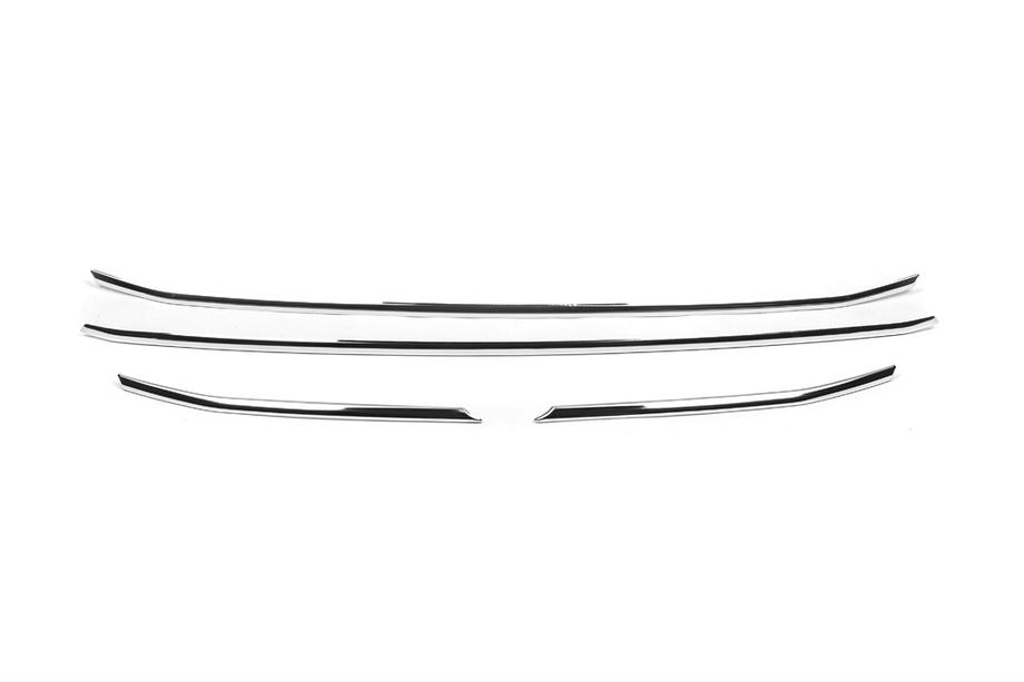 Ford Transit 2014- Chrome Grille Covers (2019+, 4 pcs, Stainless Steel) OmsaLine - Italian Stainless Steel Photo 2