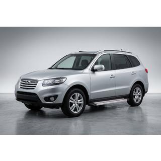 Side Steps Maya Red-Grey (2 pcs, Aluminum) Hyundai Santa Fe 2 2006-2012 photo 1