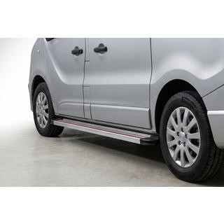 Side Steps Maya Red-Grey (2 pcs, Aluminum) Opel Vivaro 2001–2015 photo 1