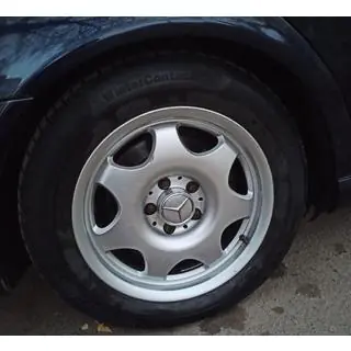 Wheel center caps 70/75 mm with ring (4 pcs, grey) photo 1