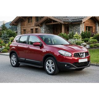 Side Steps Tayga Black (2 pcs, Aluminum) Nissan Qashqai 2010-2014 photo 1