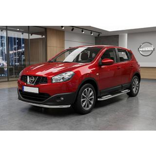 Side Steps Tayga V2 (2 pcs, Aluminum) Nissan Qashqai 2010-2014 photo 1