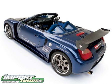 Toyota tuning on the example of Toyota MR-S from Apexi USA