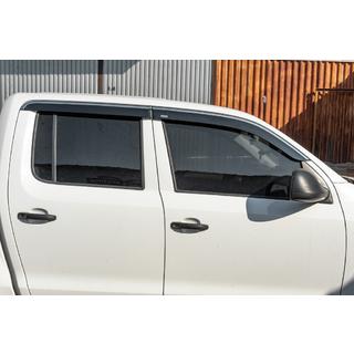 Window deflectors with chrome trim (4 pcs, Niken) photo 1