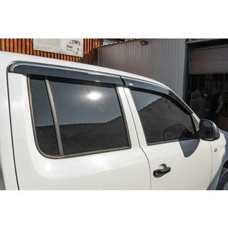 Window deflectors with chrome trim (4 pcs, Niken) photo 3
