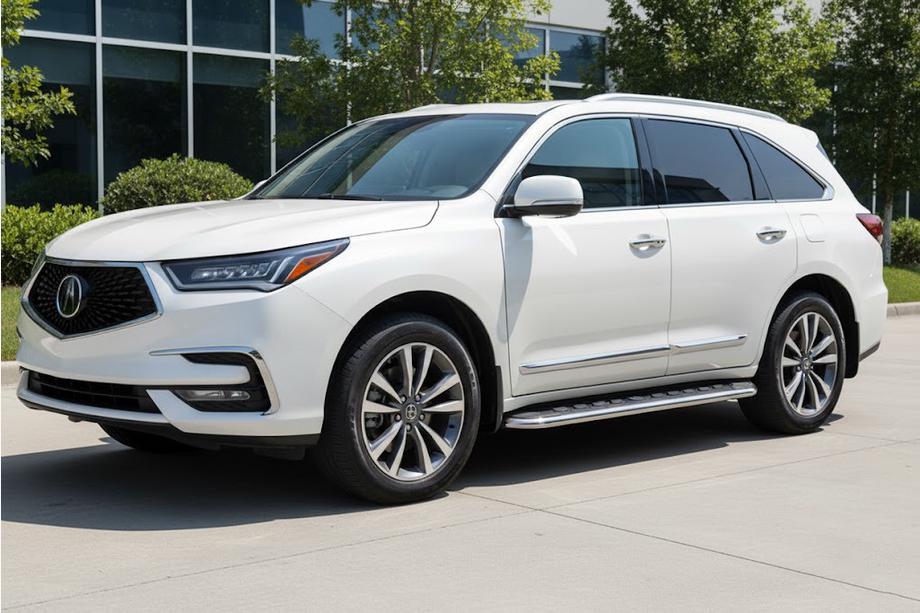 Acura MDX 2013-2020 Side Steps Maydos V1 (2 pcs, Aluminum & Stainless Steel) Image