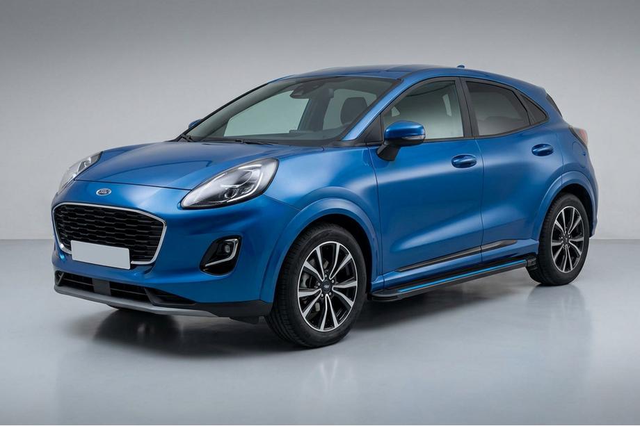 Ford Puma 2019- Side Steps Maya Blue (2 pcs, Aluminum) Photo 1