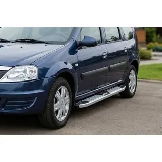 Side Steps Mevsim Grey (2 pcs, Aluminum) Renault Logan MCV 2005-2013 photo 3