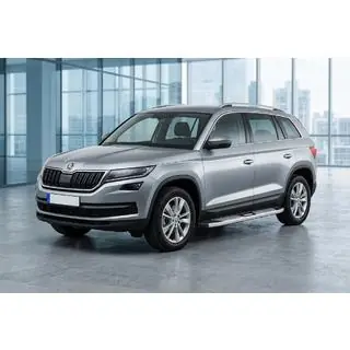 Side Steps Mevsim Grey (2 pcs, Aluminum) Skoda Kodiaq 2016-2023 photo 1