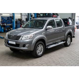 Side Steps Mevsim Grey (2 pcs, Aluminum) Toyota Hilux 2006-2015 photo 1