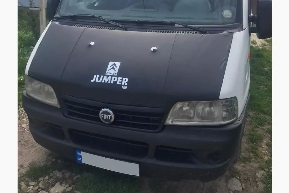 Fiat Ducato 1995-2006 Hood Bra (Jumper lettering) Image