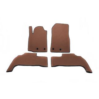 Polyurethane Floor Mats (2012-2021, EVA, Brick Red) Toyota Land Cruiser 200 2007-2021 photo 1