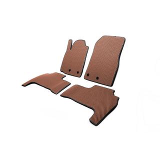 Polyurethane Floor Mats (2012-2021, EVA, Brick Red) Toyota Land Cruiser 200 2007-2021 photo 2
