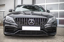 Mercedes C-сlass W205 2014-2021 Front Grille Panamericana GT (for original C63 AMG) 2014-2018, without camera photo 1