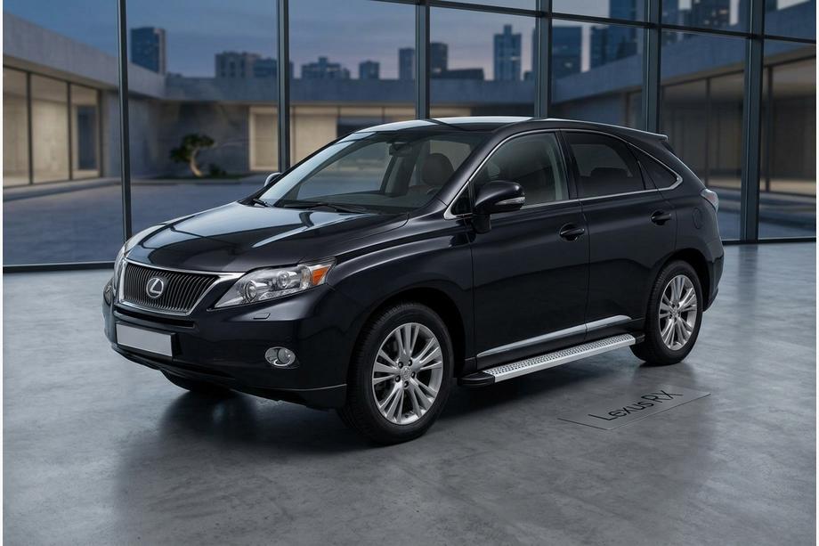 Lexus RX 2009-2015 Side Steps Maya V2 (2 pcs, Aluminum) Image