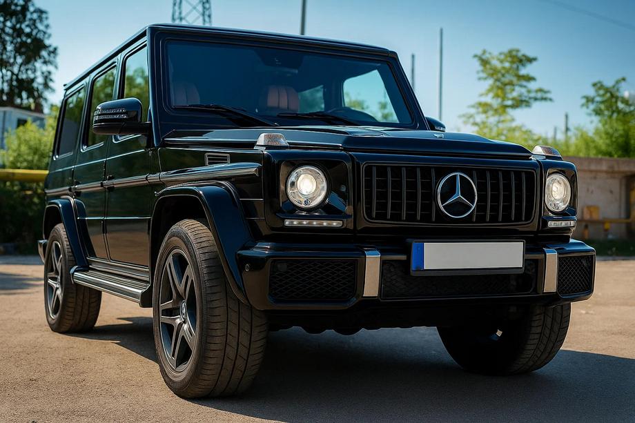 Mercedes G class W463 1990-2018 Front Grille (GT Panamericana, without Chrome) Photo 3