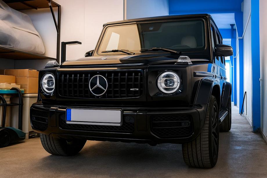 Mercedes G class W463 1990-2018 Front Grille (GT Panamericana, without Chrome) Photo 1