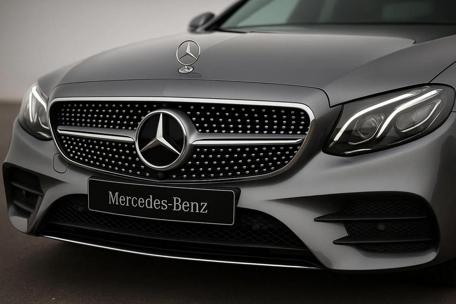 Mercedes E-class W213 2016-2023 Front Grille Diamond Silver (for Avantgarde/AMG-Line/E43 AMG/E53 AMG 2016-2020) Image