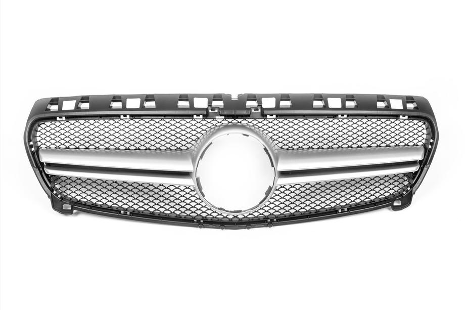 Mercedes A-class W176 2012-2018 Front Grille AMG Silver (2012-2015) Photo 2