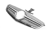 Mercedes C-class W204 2007-2015 Front Grille AMG Silver (for C63) photo 2