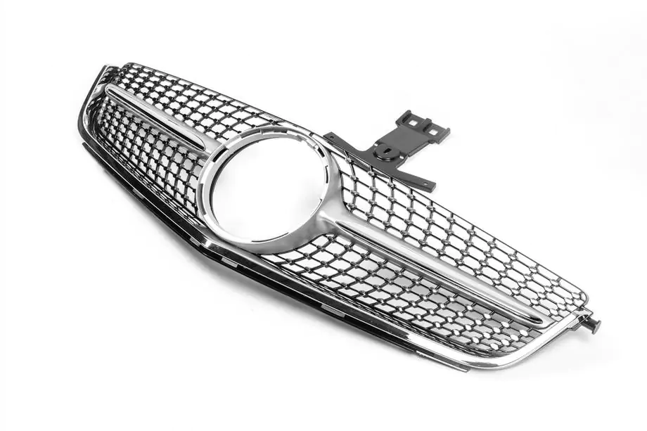 Mercedes C-class W204 2007-2015 Front Grille Diamond Silver (for C63) 2007-2011 Photo 3