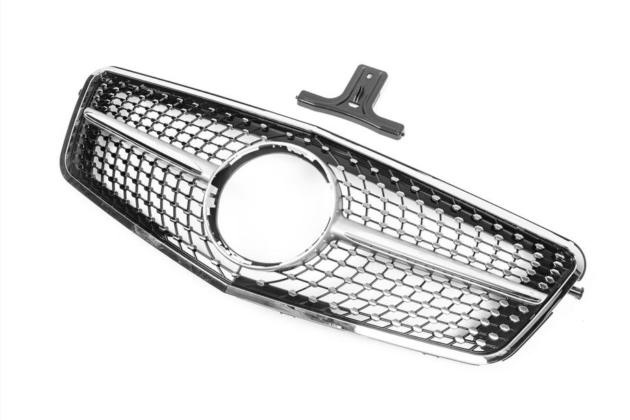 Mercedes E-class W212 2009-2016 Front Grille Diamond Silver (2009-2012) Photo 4