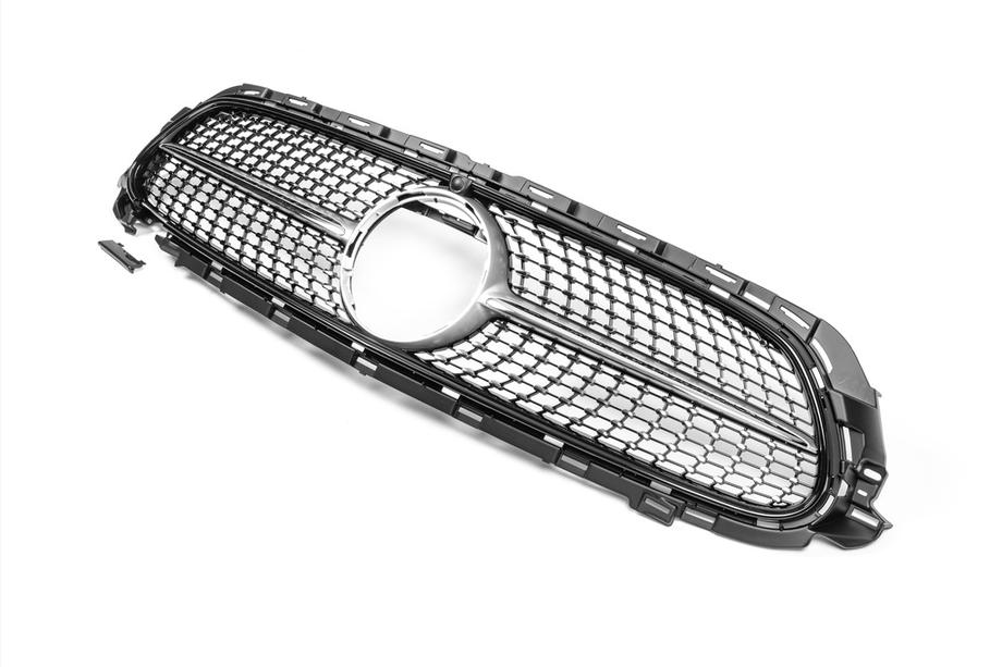Mercedes E-class W213 2016-2023 Front Grille Diamond Silver (AMG Line, 2020+) Photo 4