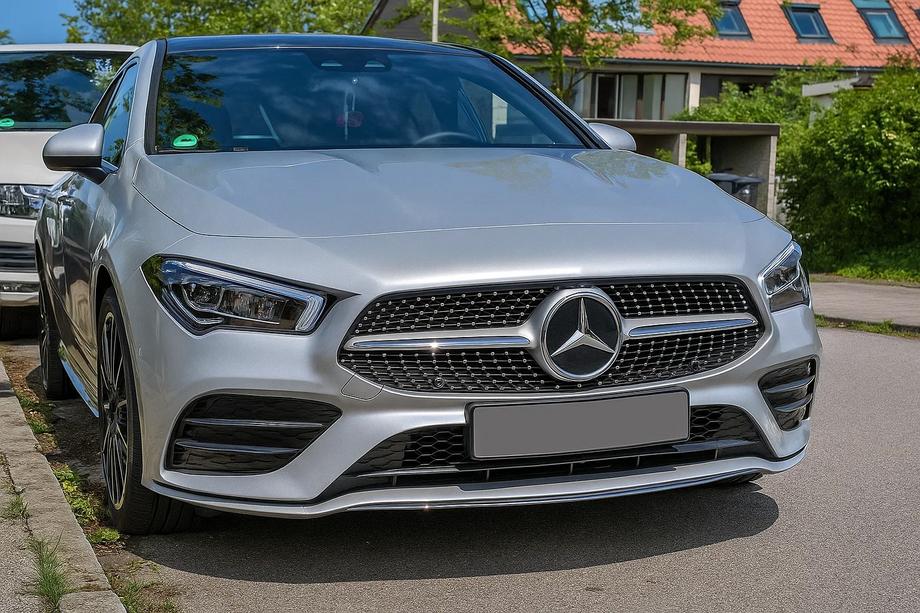 Mercedes CLA C118 2019- Front Grille Diamond Silver (for 2019-2022) Image