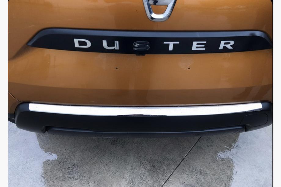 Dacia Duster 2018-2024 Rear Bumper Protector Carmos V2 Stainless Steel Photo 1