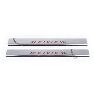 Red Door Sill Covers (Carmos, 2 pcs, Stainless Steel) photo 2