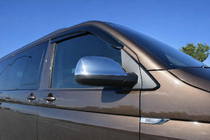 Volkswagen T6 2015-2024 Mirror Covers (2 pcs, Stainless Steel) OmsaLine - Italian Stainless Steel photo 1