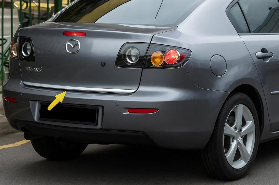 Mazda 3 2003-2009 Trunk Trim SD Stainless Steel Image