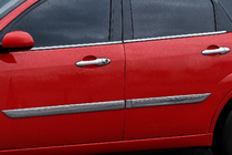 Ford Focus I 1998-2005 Chrome Door Handle Covers (4 pcs, Stainless Steel) Carmos - Turkish Stainless Steel photo 1