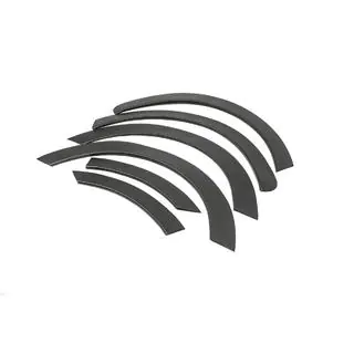 Fender flares (6 pcs, black, ABS) photo 3
