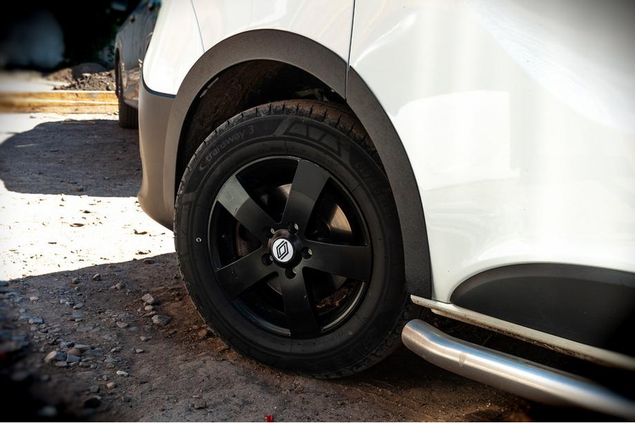 Renault Trafic 2015- Fender flares (6 pcs, black, ABS) Photo 11