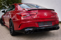 Mercedes CLA C118 2019- Rear diffuser with exhaust tips (CLA45 design) photo 3