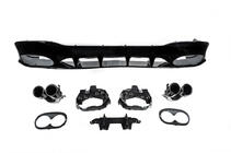 Mercedes CLA C118 2019- Rear diffuser with exhaust tips (CLA45 design) photo 5