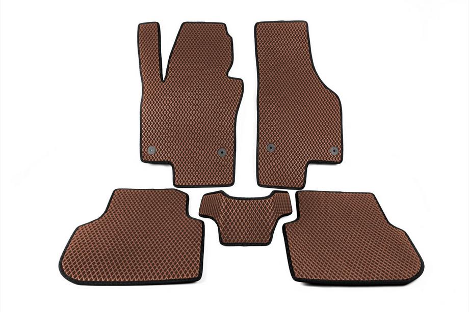 Volkswagen Jetta 2011-2018 EVA Floor Mats (brick red) Photo 1