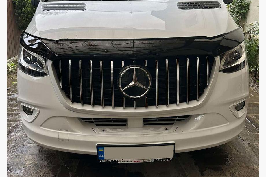 Mercedes Sprinter W907/W910 2018- Front Grille Panamericana GT Chrome Premium V1 Without Frame Photo 6