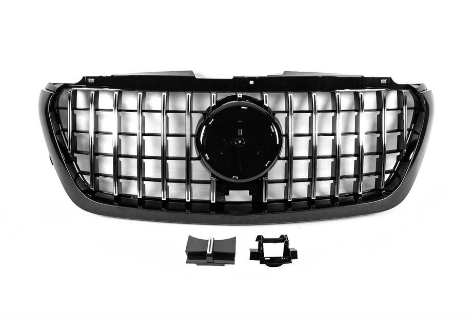 Mercedes Sprinter W907/W910 2018- Front Grille Panamericana GT Chrome Premium V1 Without Frame Photo 11