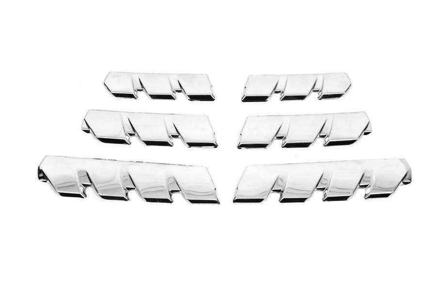 Renault Clio V 2019- Chrome Grille Covers (6 pcs) Carmos - Turkish Stainless Steel Photo 2