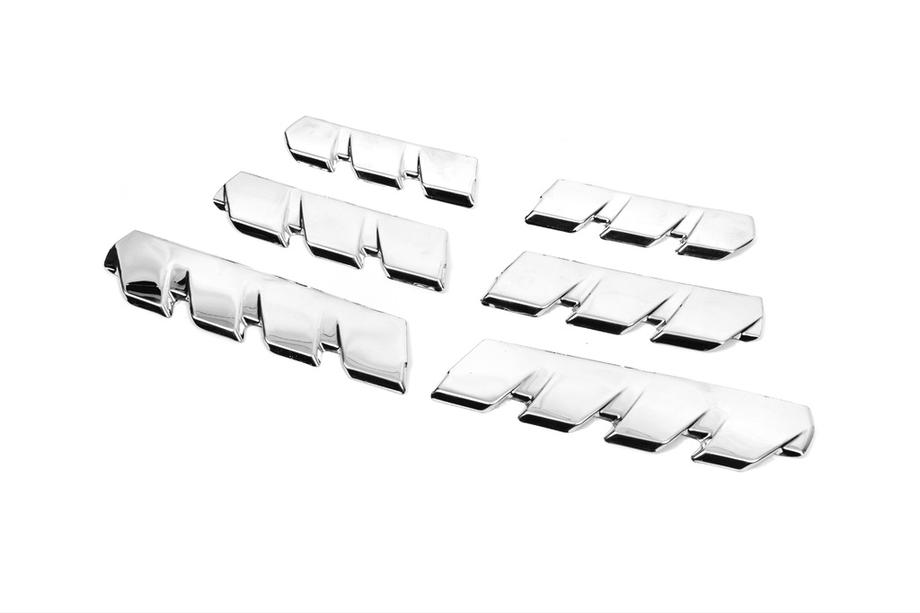 Renault Clio V 2019- Chrome Grille Covers (6 pcs) Carmos - Turkish Stainless Steel Photo 3