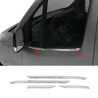Window Trim (4 pcs, Stainless Steel) Mercedes Sprinter W907/W910 2018- photo 4