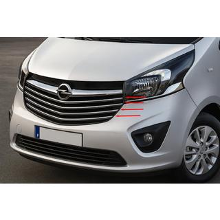 Carmos Stainless Steel Grille Covers Opel Vivaro 2015-2019 photo 1