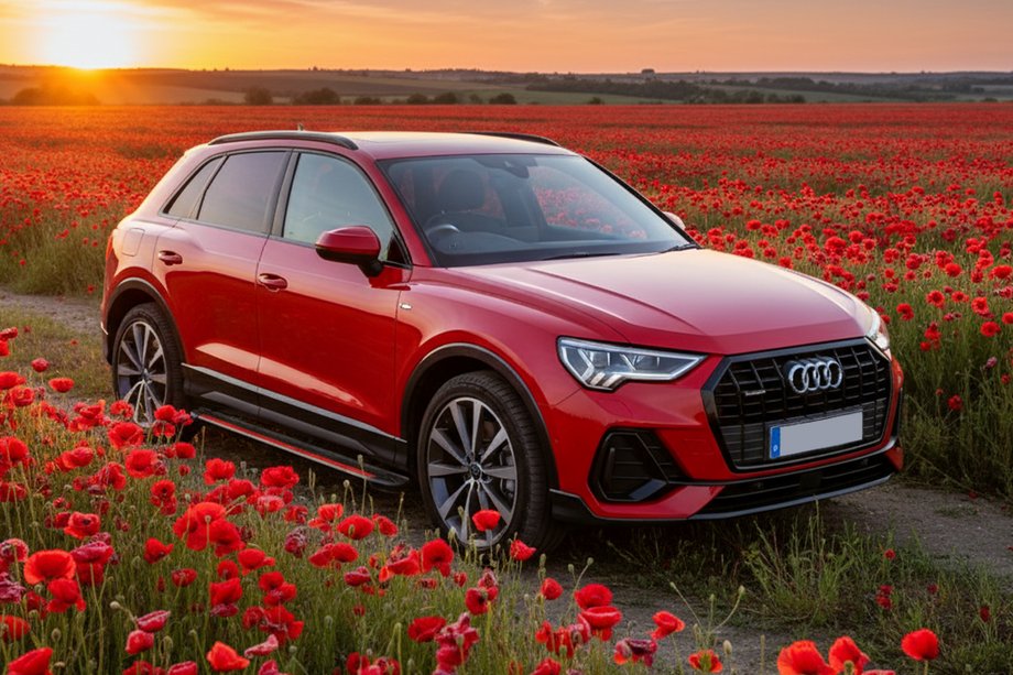 Audi Q3 2019–2025 Side Steps Maya Red (2 pcs, Aluminum) Image