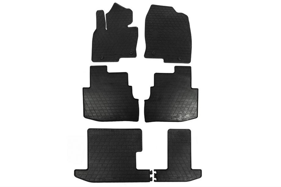 Mazda CX-9 2017- Rubber Floor Mats Stingray (6 pcs) Image