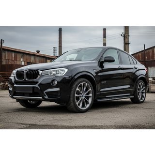 Side Steps Bosphore Black (2 pcs, Aluminum) BMW X4 F26 2014-2018 photo 1