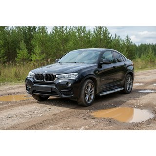 Side Steps Mevsim Grey (2 pcs, Aluminum) BMW X4 F26 2014-2018 photo 1