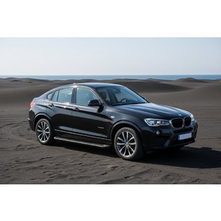 Side Steps Allmond Black (2 pcs, Aluminum) BMW X4 F26 2014-2018 photo 1